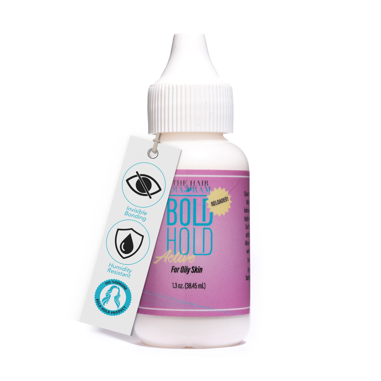 Bold Hold Active Reloaded Lace Wig Adhesive (1.3 oz) – Maximum Hold for Oily Skin & Active Lifestyles | By The Hair Diagram®