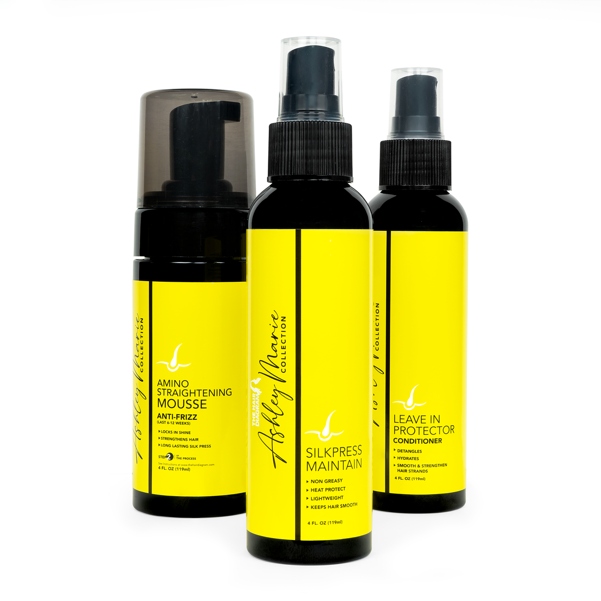 The Ashley Marie Collection® Hair Straightening System By The Hair Diagram®