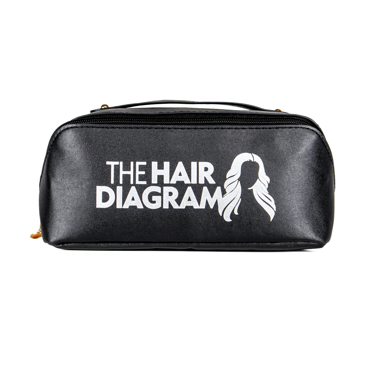 Makeup/Cosmetic Bag for Women - Durable Water-Resistant Travel Cosmetic Bag with Compartments, Spacious Makeup Organizer for Brushes & Skincare by The Hair Diagram