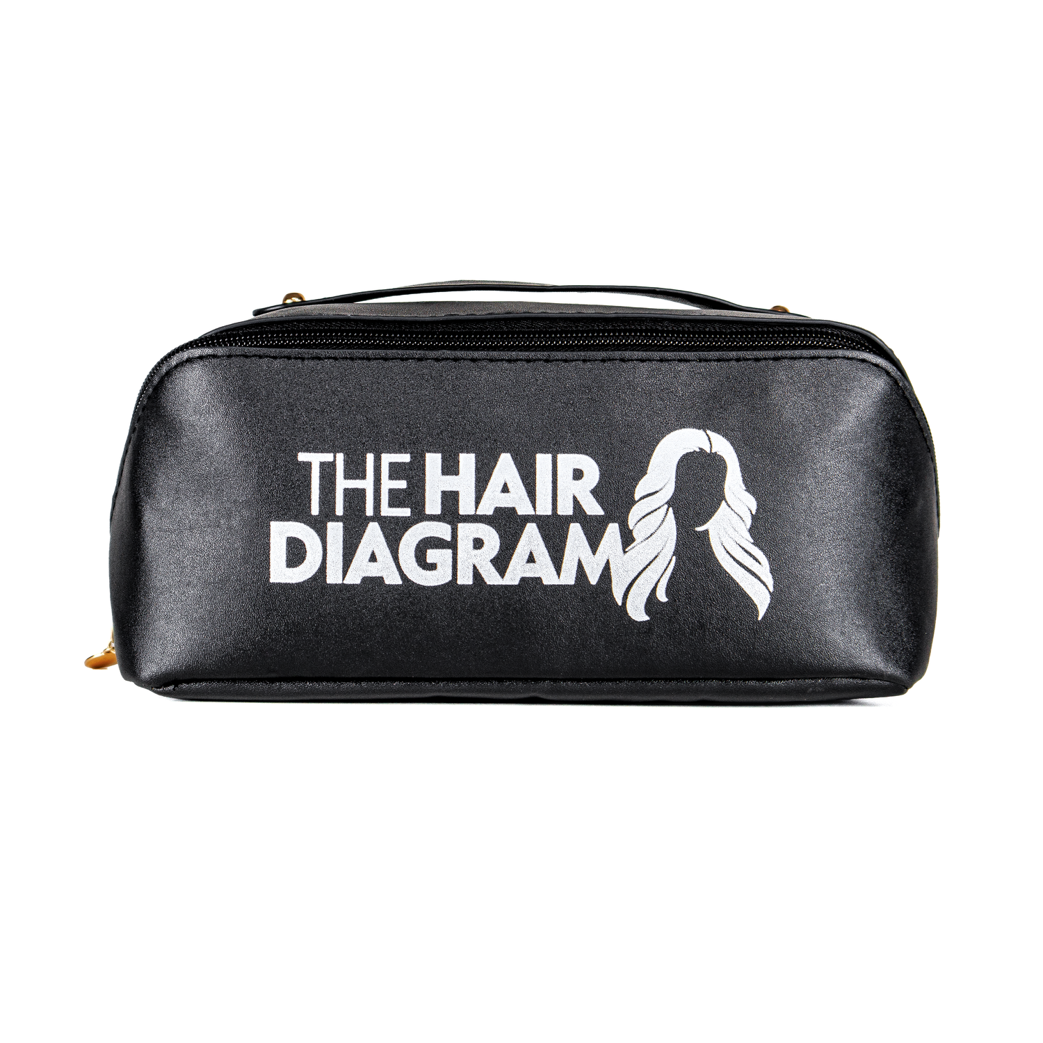 Makeup/Cosmetic Bag for Women - Durable Water-Resistant Travel Cosmetic Bag with Compartments, Spacious Makeup Organizer for Brushes & Skincare by The Hair Diagram