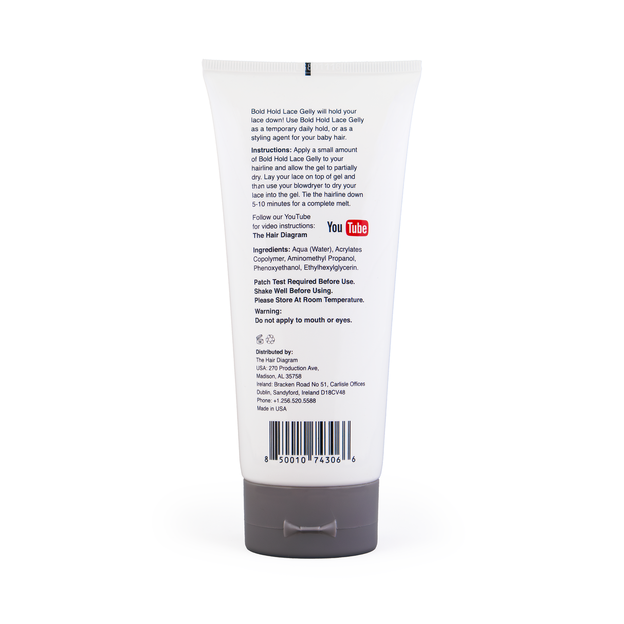 Bold Hold Lace Gelly - Temporary Hold Gel for Wigs and Baby Hair by The Hair Diagram