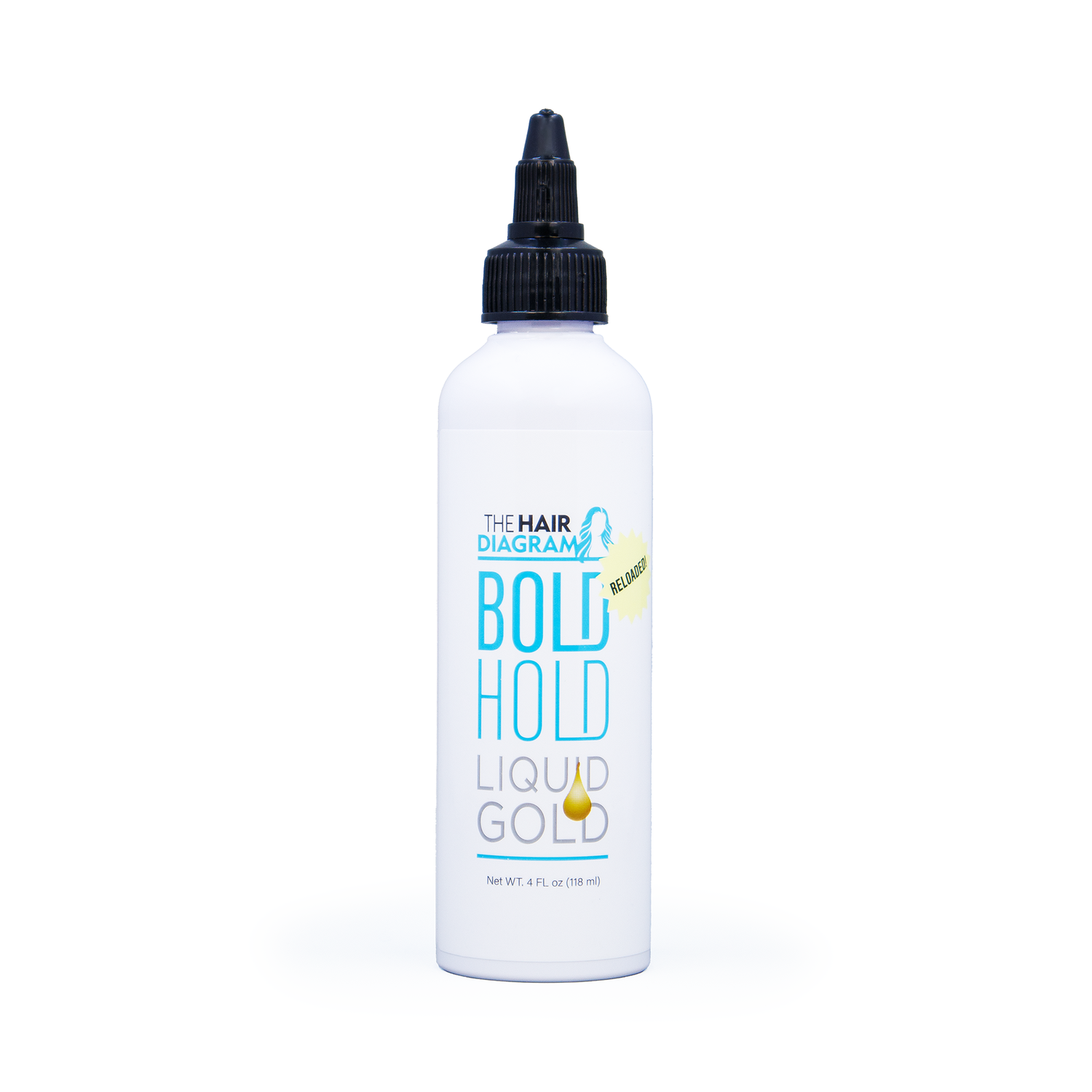 Bold Hold Liquid Gold Reloaded - Temporary Hold Gel For Wigs and Baby Hair - Travel Size by The Hair Diagram