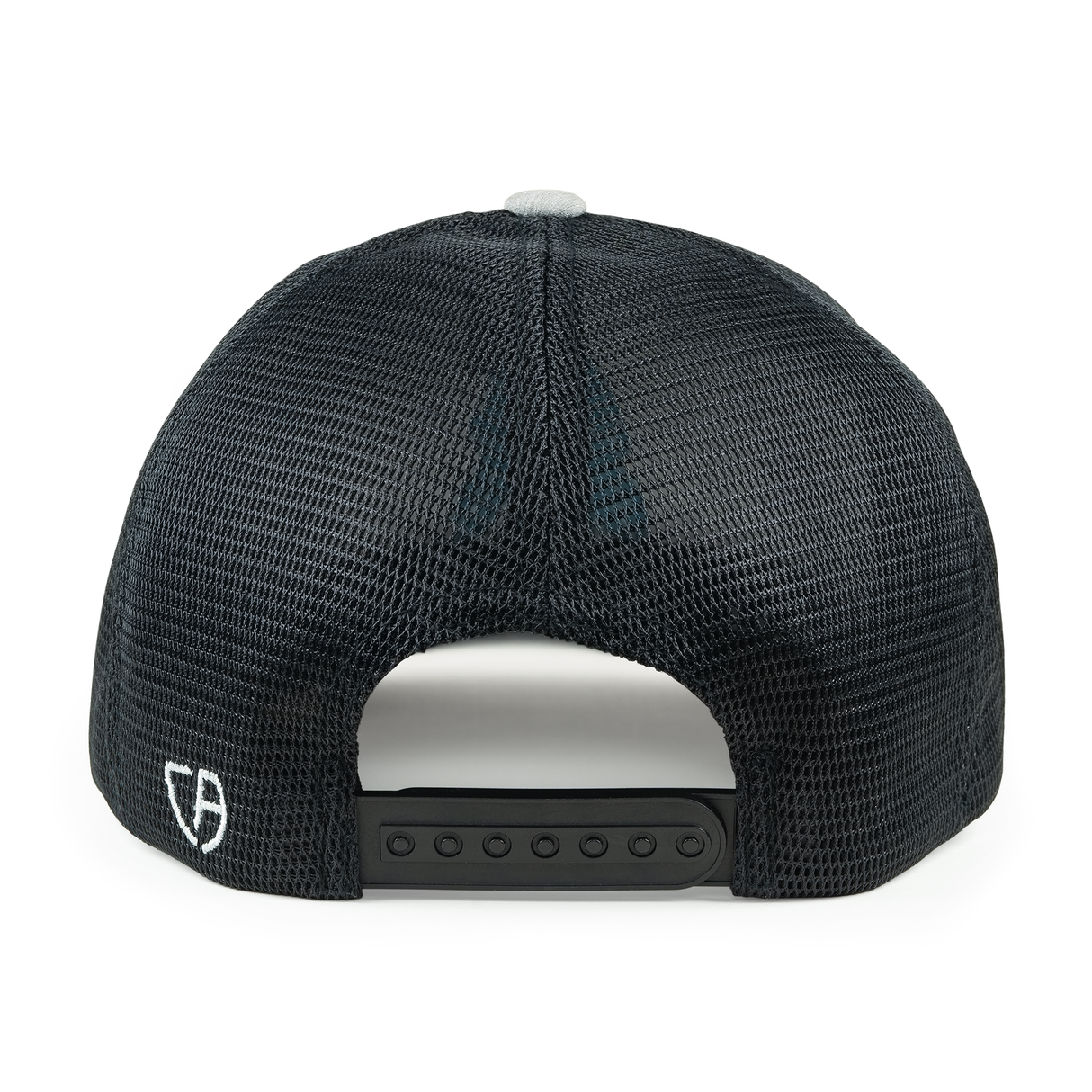 The Hair Diagram® Logo Trucker Hat – Heather Gray & Black