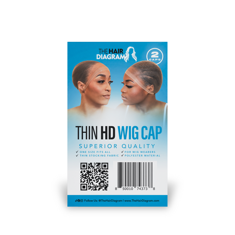 Ultra-Thin HD Wig Cap by The Hair Diagram for Wig Wearers Compatible with Bold Hold Products - Nude Wig Cap for Seamless Wig Application