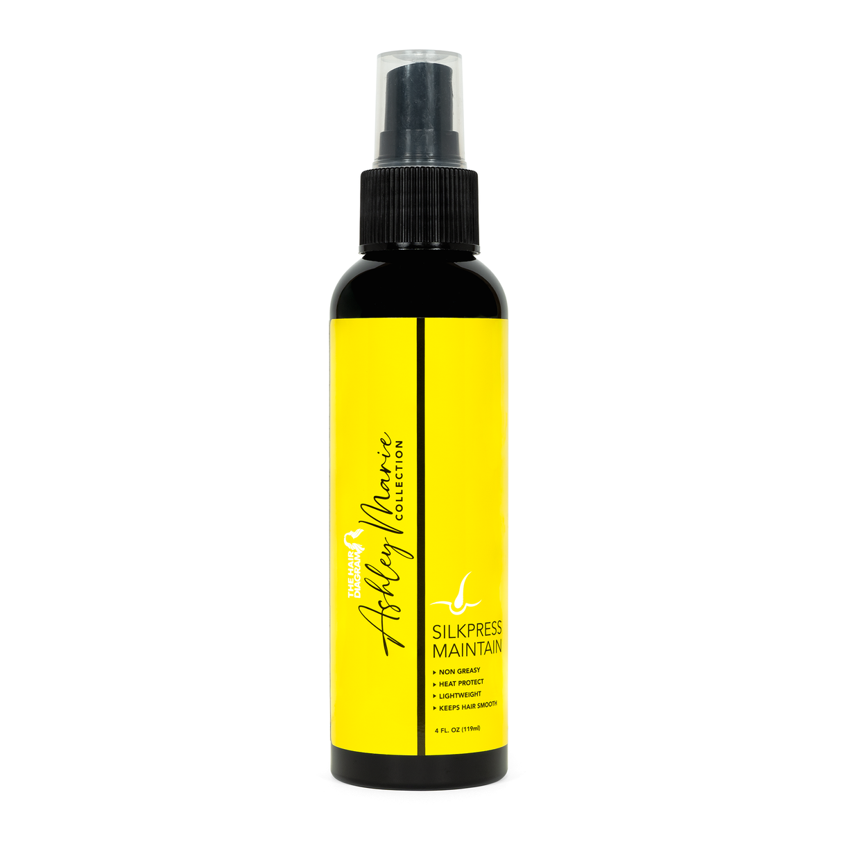 The Ashley Marie Collection SilkOut Serum + SilkPress Heat Maintain Bundle by The Hair Diagram | Smooth, Shine & Heat Protection