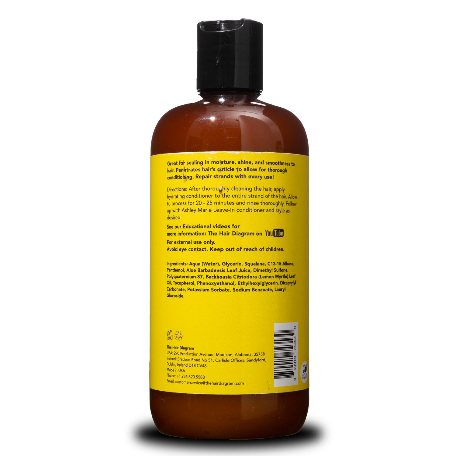 Hydrating Conditioner - Ashley Marie Collection - Promotes Healthy Hair Growth - The Hair Diagram 12oz