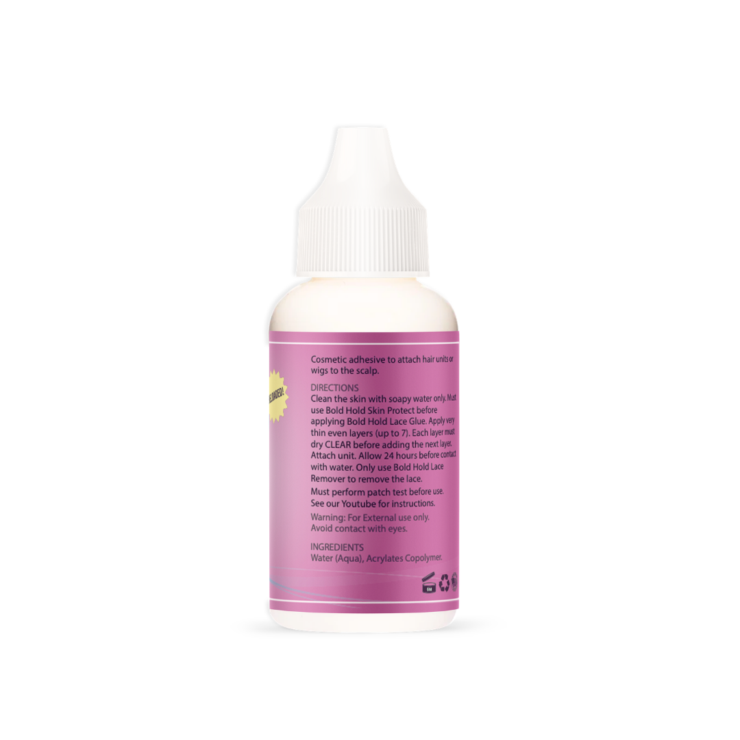 Bold Hold Active Reloaded Lace Wig Adhesive (1.3 oz) – Maximum Hold for Oily Skin & Active Lifestyles | By The Hair Diagram®