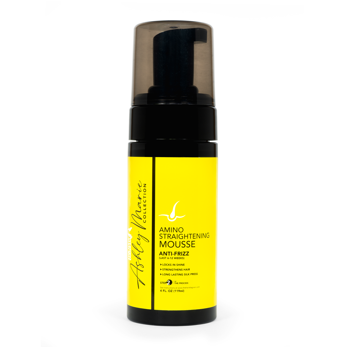 The Ashley Marie Collection Amino Straightening Mousse - 4oz by The Hair Diagram