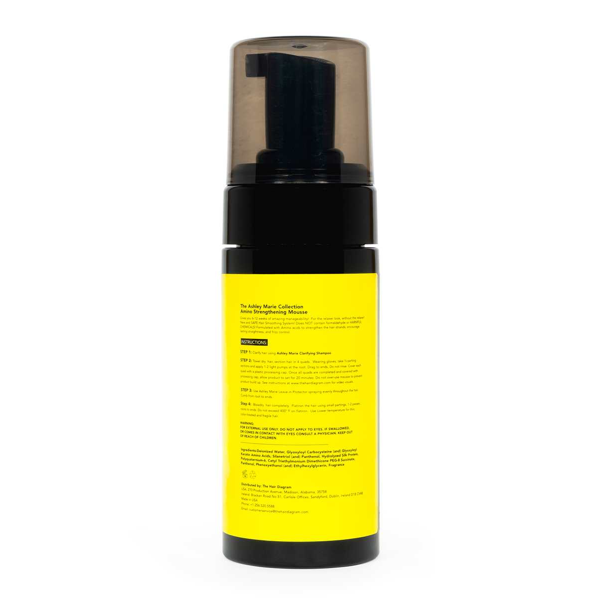 The Ashley Marie Collection Amino Straightening Mousse - 4oz by The Hair Diagram