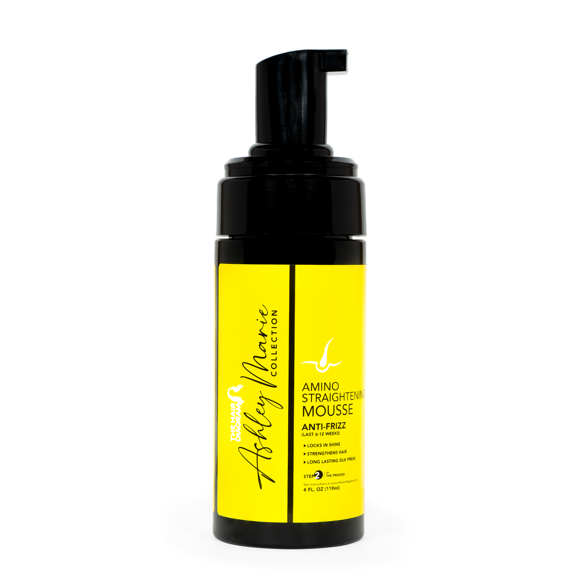 The Ashley Marie Collection Amino Straightening Mousse - 4oz by The Ashley Marie Collection Amino Straightening Mousse - 4oz by