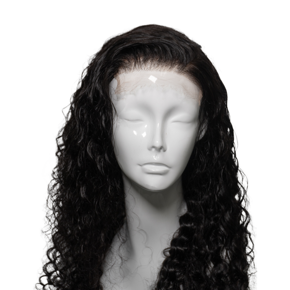 Sofia - 5x5 Invisible HD Lace Closure Wig - Glueless - Waterwave (WW) - Tiny Knots - Natural (1B) from Royal Hair Rehab