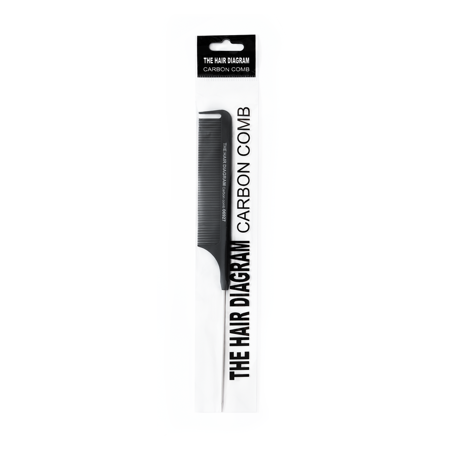 The Hair Diagram Professional Heat-Resistant Carbon Comb – Black