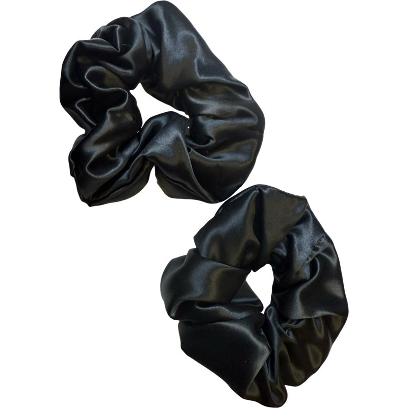 Silk Scrunchies/ Ties for Frizz & Breakage Prevention by The Hair Diagram - 2 per pack