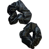 Silk Scrunchies/ Ties for Frizz & Breakage Prevention by The Hair Diagram - 2 per pack