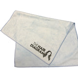 Microfiber Multi Use Towel - Hair Towel, Gym Towel, Cleaning Towel, Light Blue by The Hair Diagram - 16"x24" - 1 pc