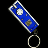 The Hair Diagram Keychain with Light - Vibrant Blue Metal Coated LED Keychain for Stylish and Functional Use