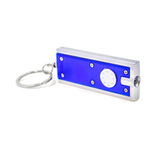 The Hair Diagram Keychain with Light - Vibrant Blue Metal Coated LED Keychain for Stylish and Functional Use