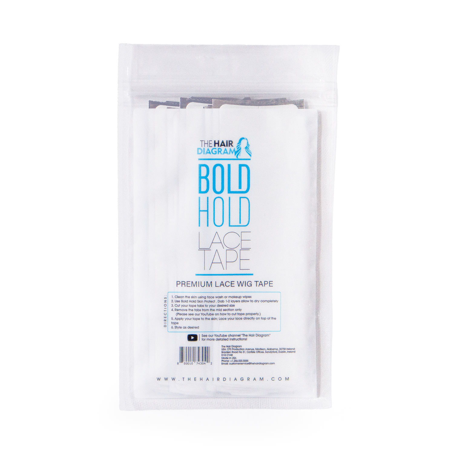 Bold Hold Lace Wig Tape For Lace Wigs by The Hair Diagram