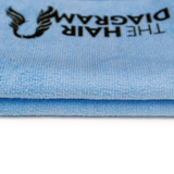 Microfiber Multi Use Towel - Hair Towel, Gym Towel, Cleaning Towel, Light Blue by The Hair Diagram - 16"x24" - 1 pc