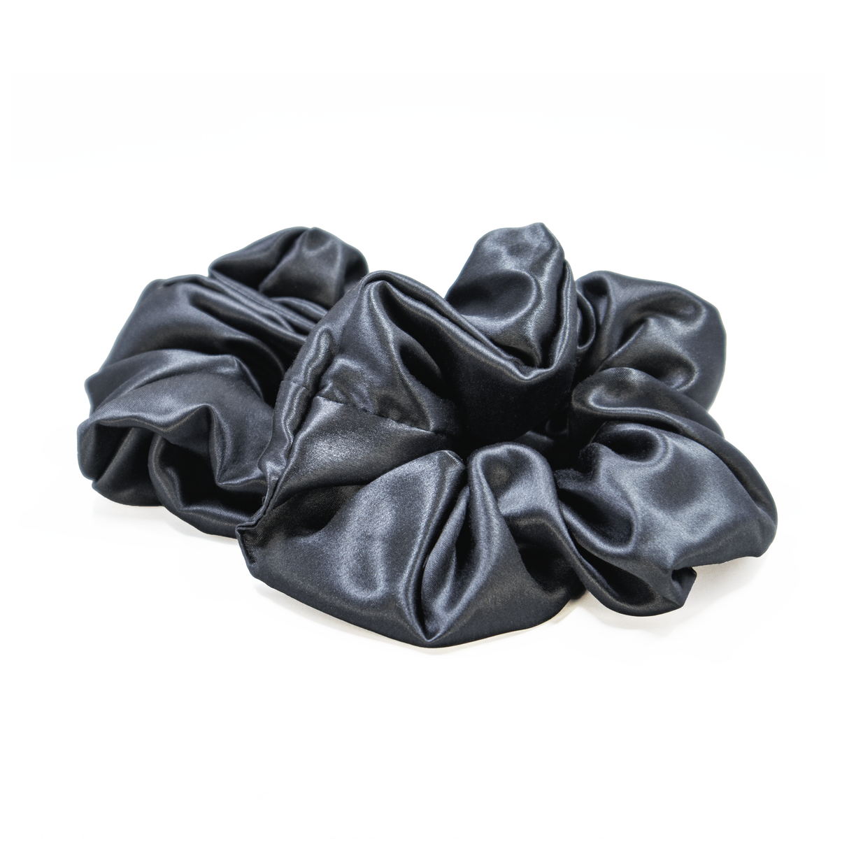 Silk Scrunchies/ Ties for Frizz & Breakage Prevention by The Hair Diagram - 2 per pack