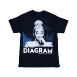 Graphic Tee - The Hair Diagram - Black - 100% Premium Cotton - Relaxed Fit