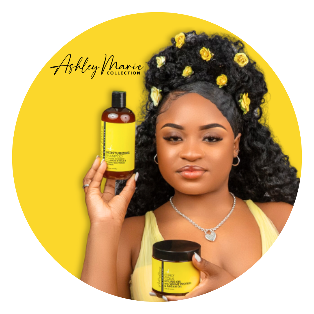 Curly Coil Gel and Styling Mousse with Frizz Control Combo Bundle - Ashley Marie Collection by The Hair DIagram