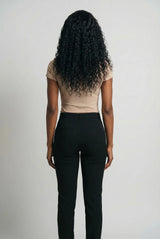 Sofia wig model - back view showing full curl