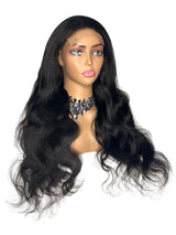 Natalie - 5x5 Invisible HD Lace Closure Wig - Glueless - Bodywave - Tiny Knots - Natural (1B) from Royal Hair Rehab