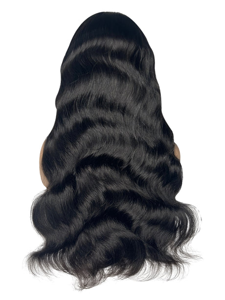 Natalie - 5x5 Invisible HD Lace Closure Wig - Glueless - Bodywave(BW) - Tiny Knots - Natural (1B) from Royal Hair Rehab