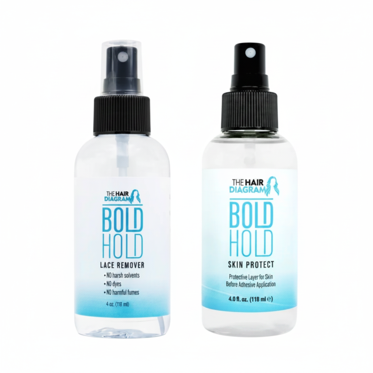 Bold Hold Skin Protect & Lace Remover Bundle | Prep, Protect & Remove by The Hair Diagram