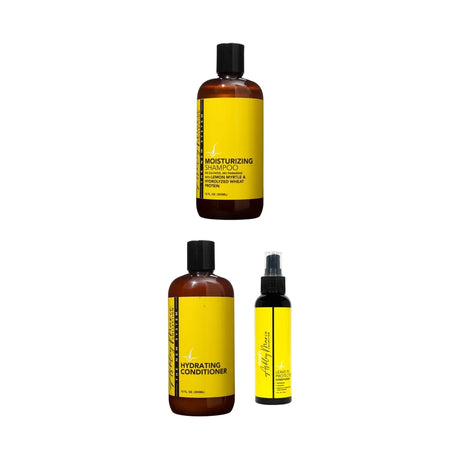 The Ashley Marie Complete Moisture Care System | Moisturizing Shampoo, Hydrating Conditioner & Leave-In Protector by The Hair Diagram
