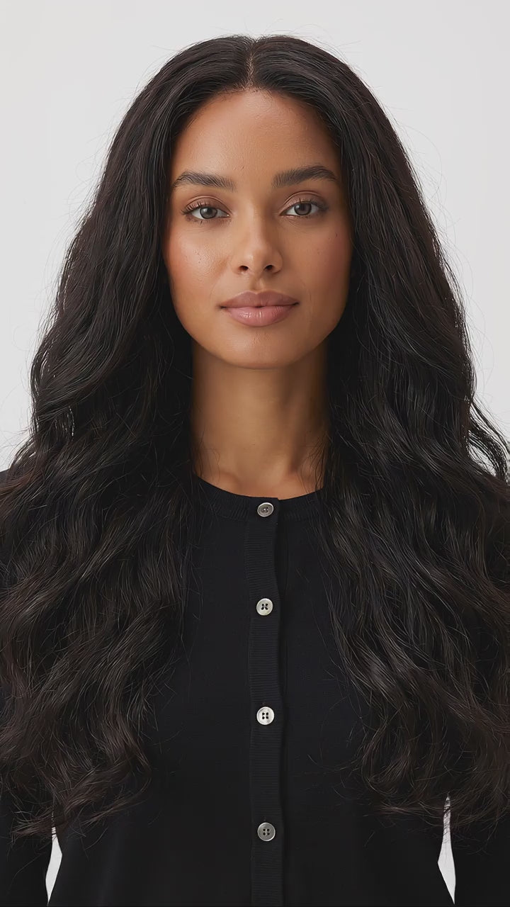 Natalie 5x5 HD Lace Closure Wig - 360 slow turn showing full bodywave length