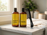 The Hair Diagram Moisturizing Shampoo & Hydrating Conditioner Combo Bundle - Ashley Marie Collection 2 x 12oz Bottles for Nourishing Haircare