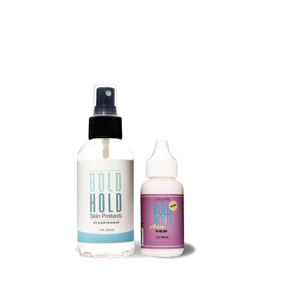 Bold Hold Active 1.3oz & Skin Protect - Combo Pack by The Hair Diagram Wig Starter Kit